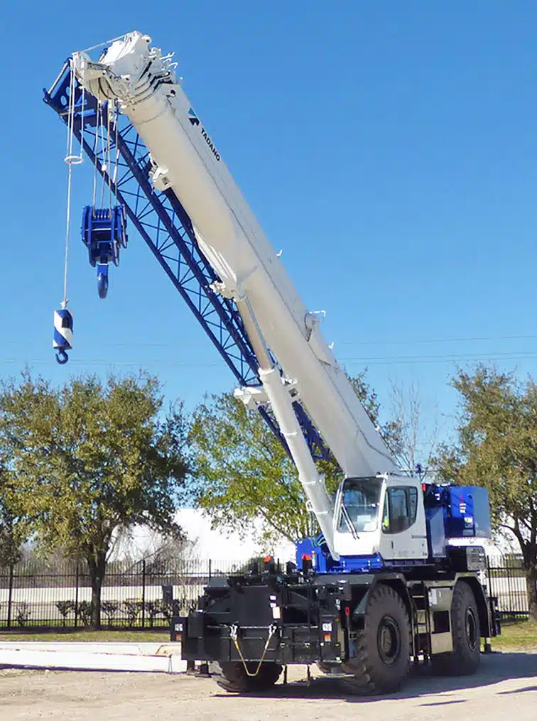 Rough terrain cranes are heavy duty cranes used for rough and challenging terrains and are built to be reliable and durable.